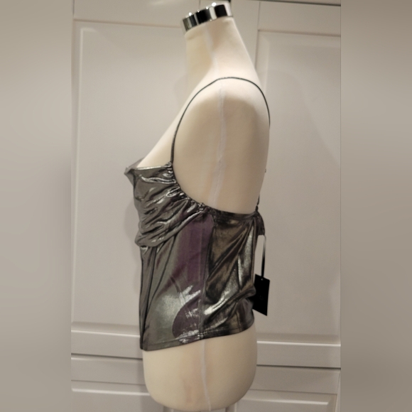 Metallic Corset Top by Designer Sincerely Jules Size L Sexy, Party - Picture 3 of 8